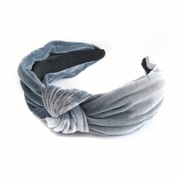 Noma, Hårbøyle knute blank velur gråblå